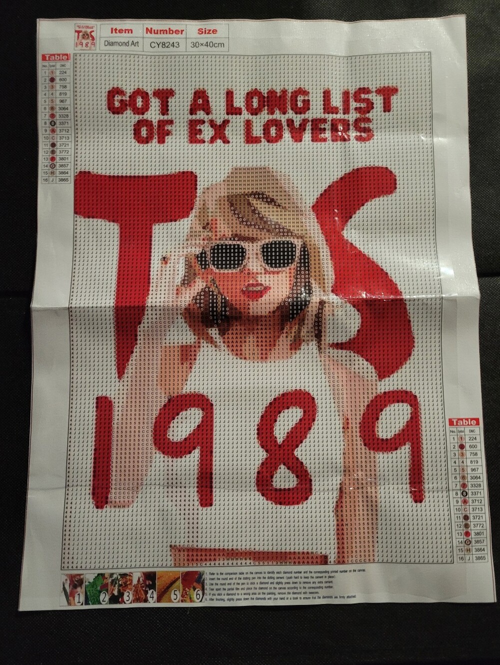 Taylor Swift Diamond Art 11.8x15.7 inches(NWT)